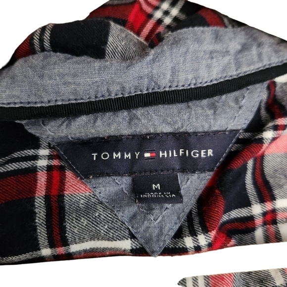 Tommy Hilfiger MEDIUM plaid long-sleeve button-down shirt corpcore westerncore - Picture 8 of 8